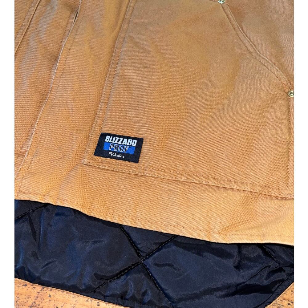 Walls Blizzard Pruf Mens Canvas Work Chore Hunting Vest Tan Full Zip Size 2XL - Picture 2 of 12